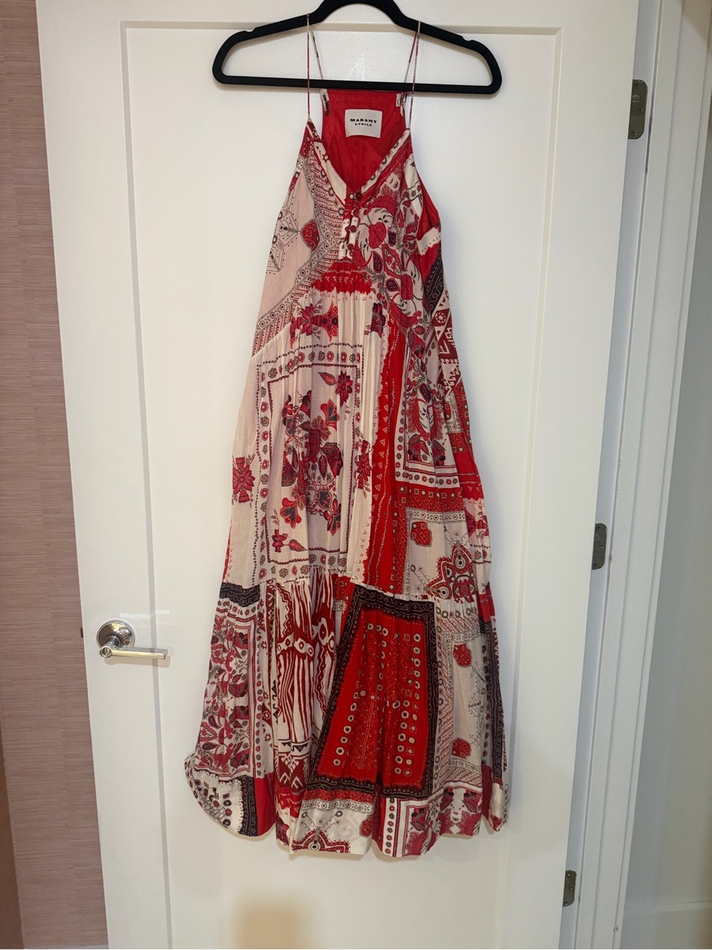 Marant etoile Saba printed cotton-voile maxi dress